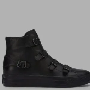 Ash Shoes Ash Authentic Womens Leather Black Sneakers Rarenwt